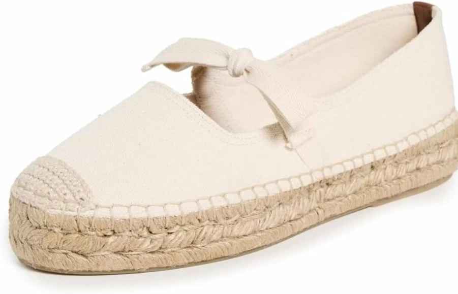 STAUD Calla Mary Jane Espadrilles for Women - Chunky Heel Slip-On Platform Sandals