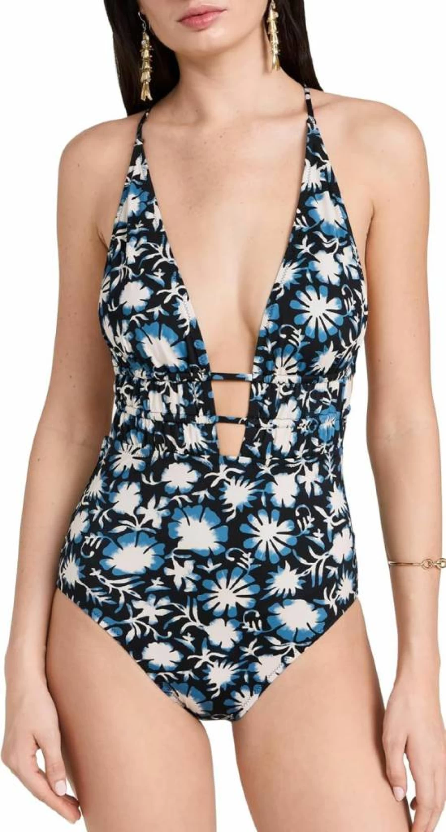 Ulla Johnson Women's Dioni Maillot Swimsuit | One-Piece Bathing Suit | Floral Print | Summer Beachwear
