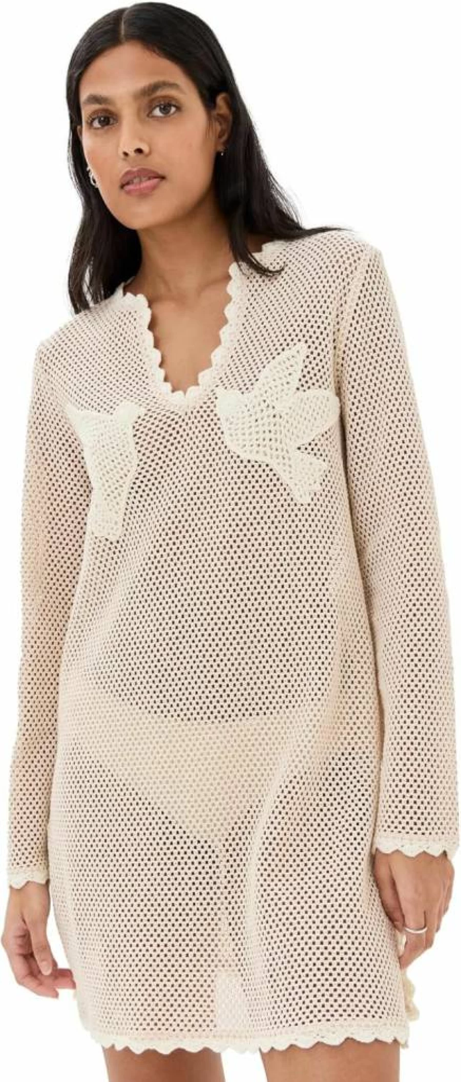 Sea Women's Sally Crochet Mini Dress - Boho Beach Summer Dress