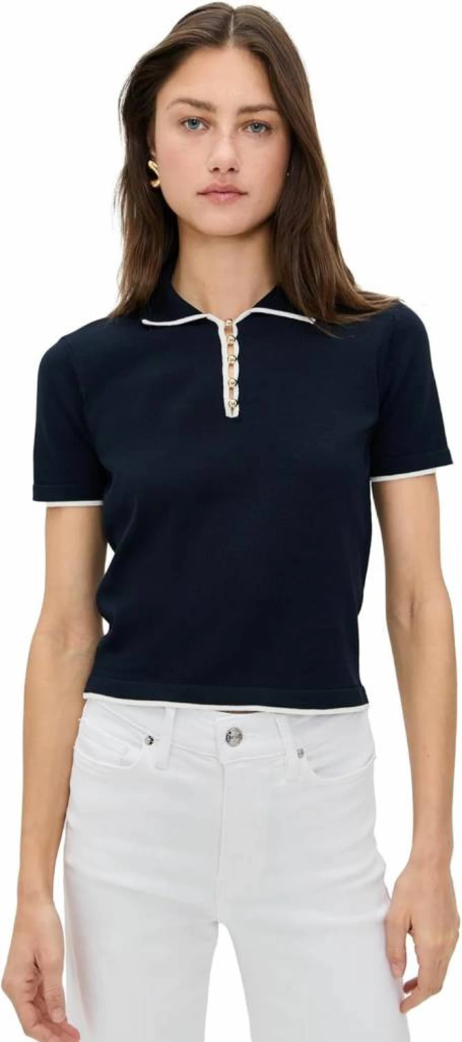 FRAME Women's Sport Polo Shirt - Stylish & Comfortable Golf Tennis Top