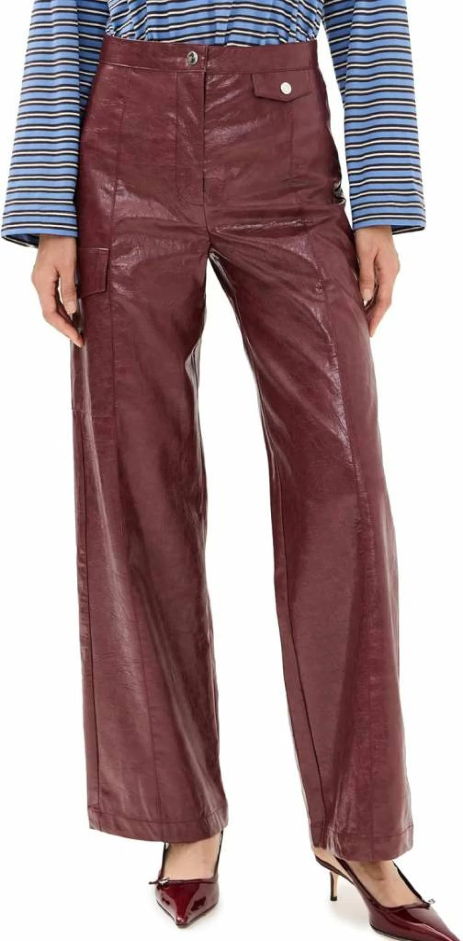 BAUM UND PFERDGARTEN Women's Nuvin Pants - High-Waisted Trousers for Stylish Comfort