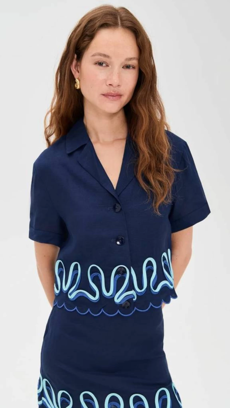 The Wolf Gang Women's Zabelle Shirt - Stylish Casual Blouse for Women
