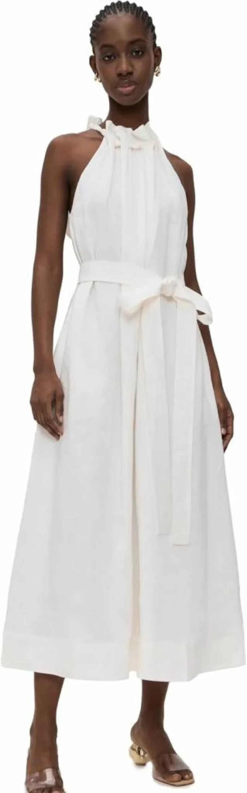 Aje Women's Mariel Trapeze Midi Dress - Flowy Boho Chic Summer Dress