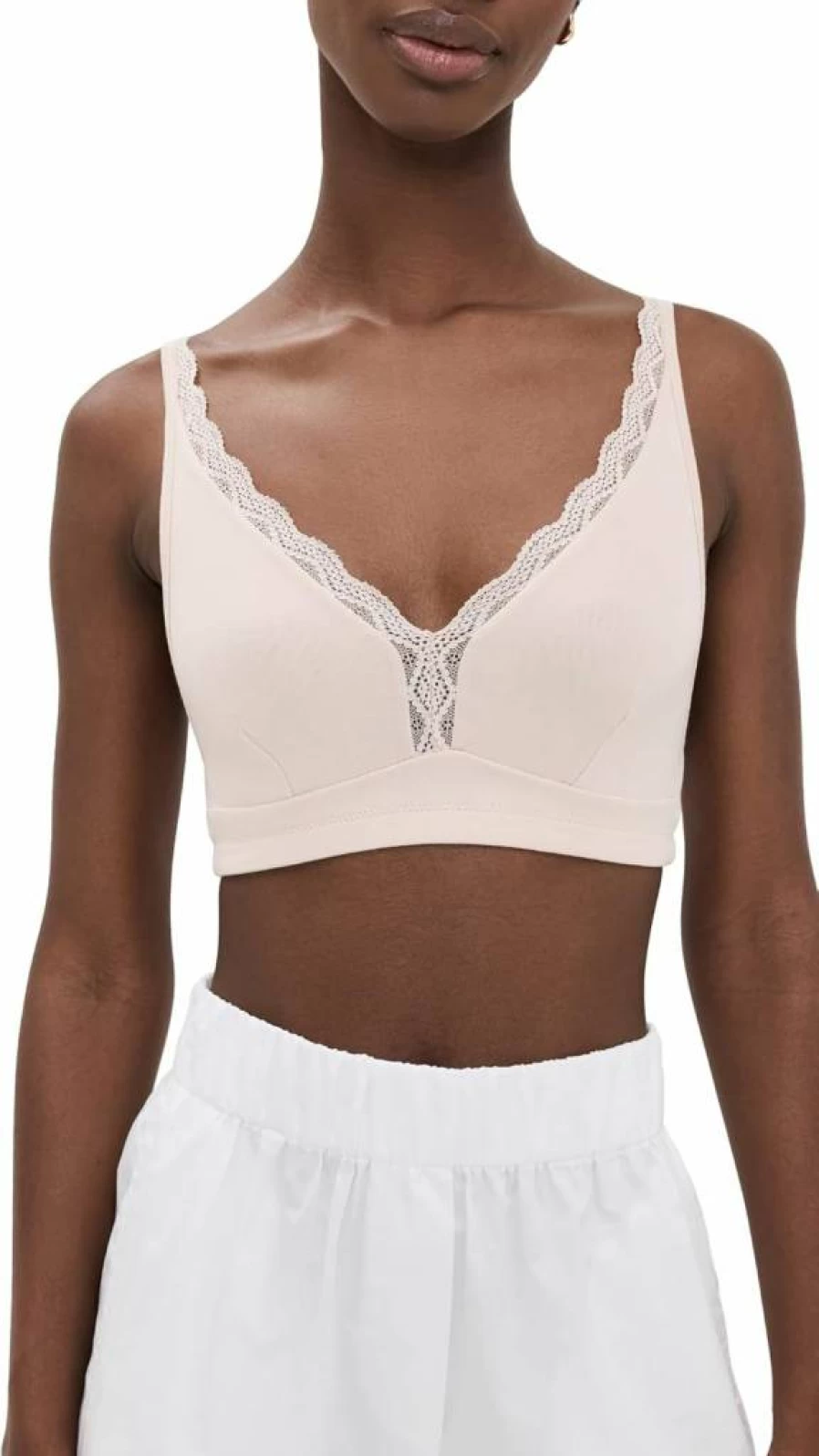 Stripe & Stare Women's Lace Plunge Bralette - Comfortable & Sexy Lingerie