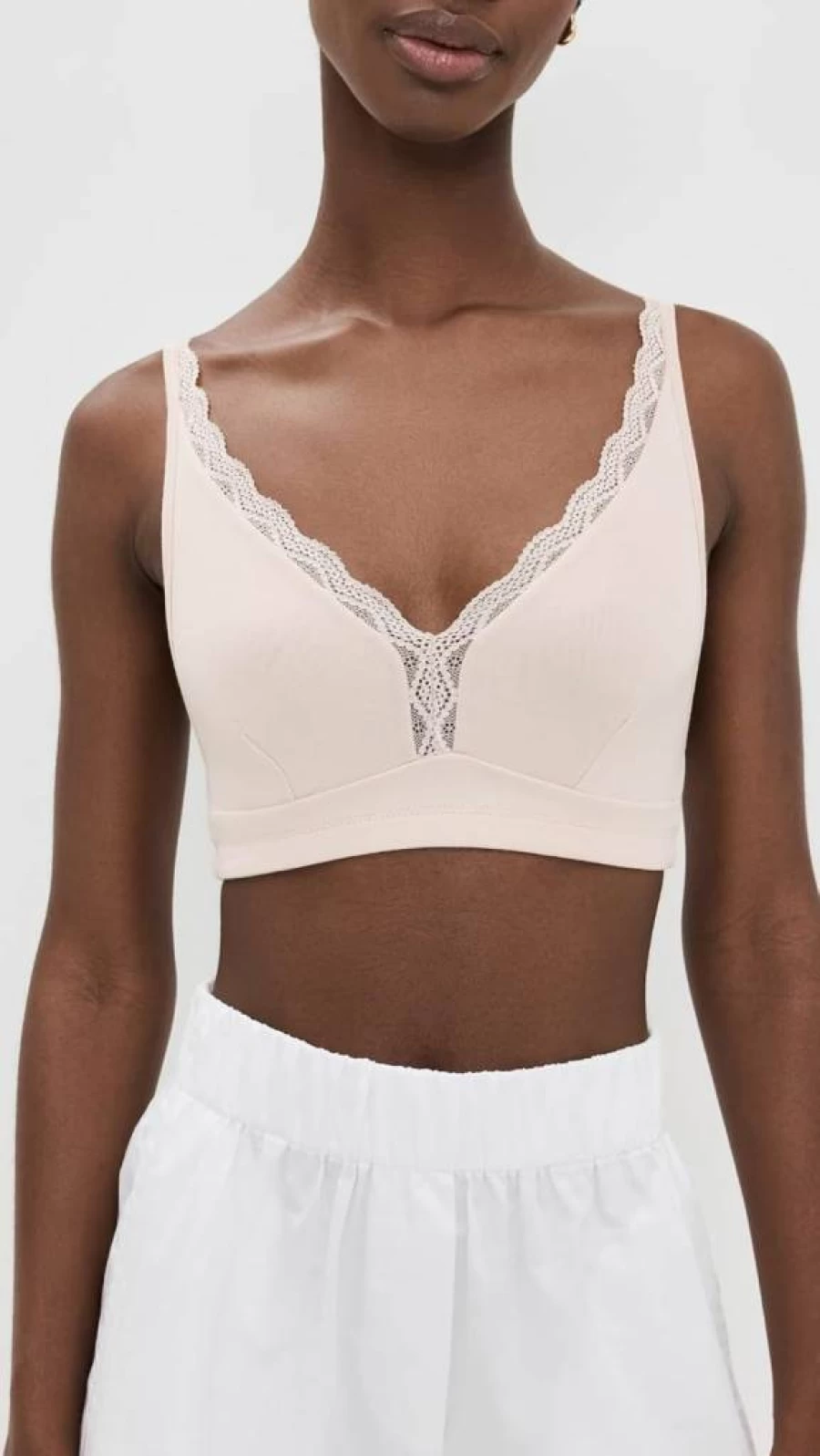 Stripe & Stare Women's Lace Plunge Bralette - Comfortable & Sexy Lingerie