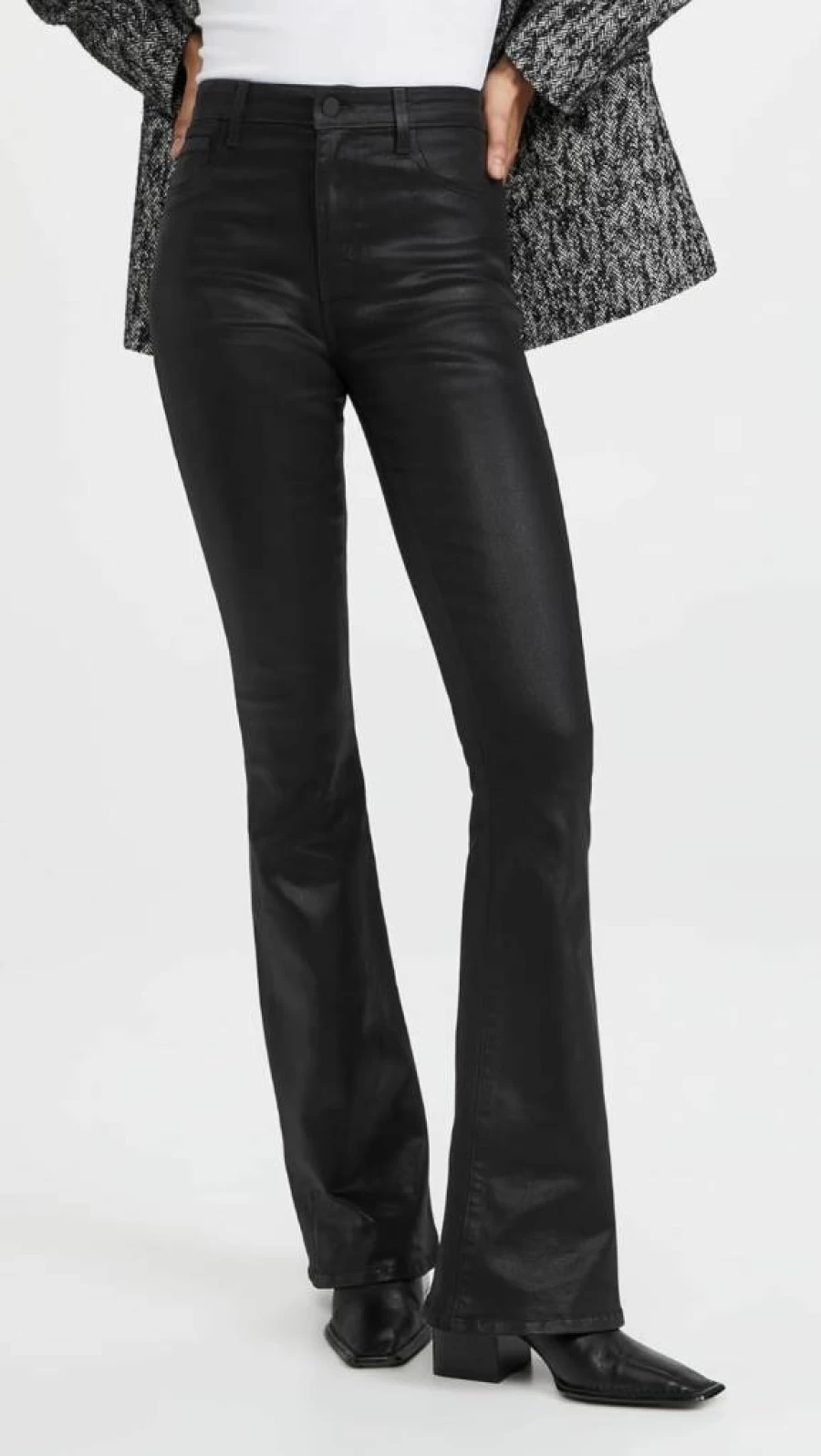 L'AGENCE Women's Marty Ultra High Rise Flare Jeans - Stretch Denim, Classic Fit, Vintage Wash