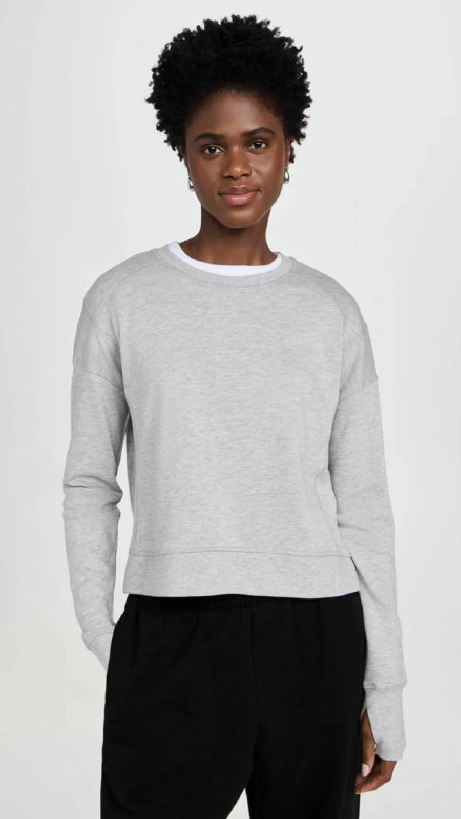 Sweaty Betty Women's After Class Crop Sweatshirt - Comfortable Workout Top for Yoga & Gym