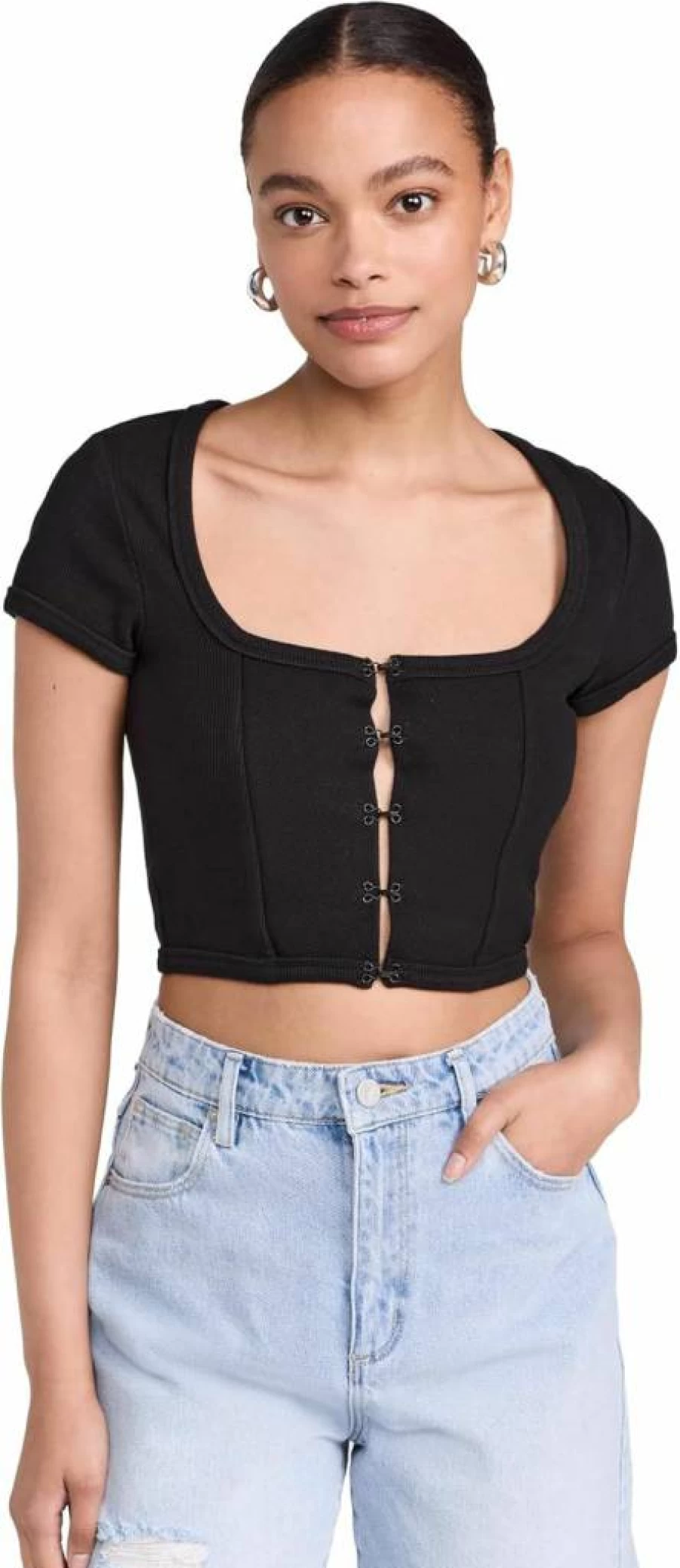 ABRAND Women's Angel Top - Elegant Feminine Blouse for Casual & Dressy Outfits