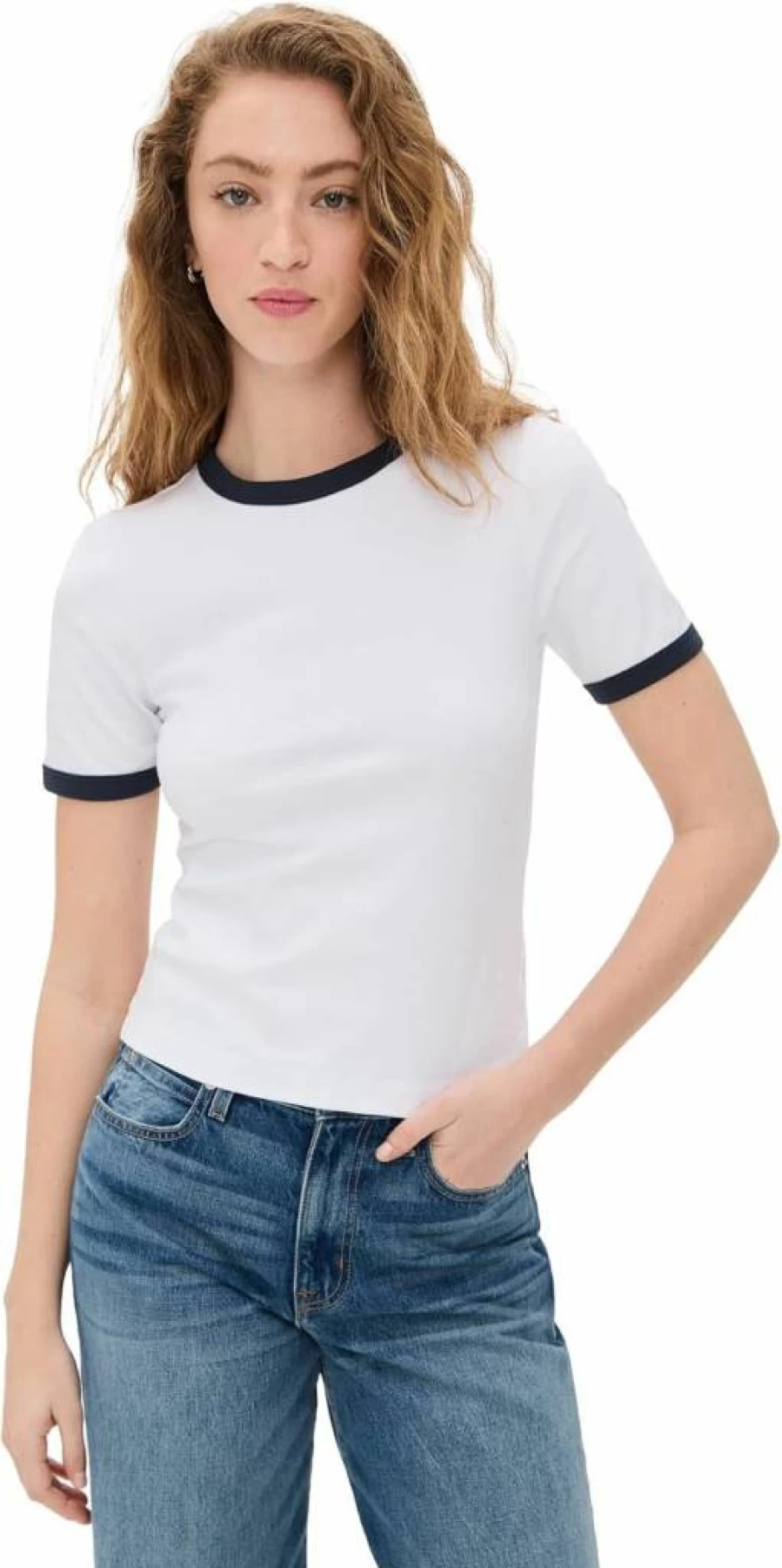 Rag & Bone Women's Mia Ringer T-Shirt | Classic Casual Tee for Women