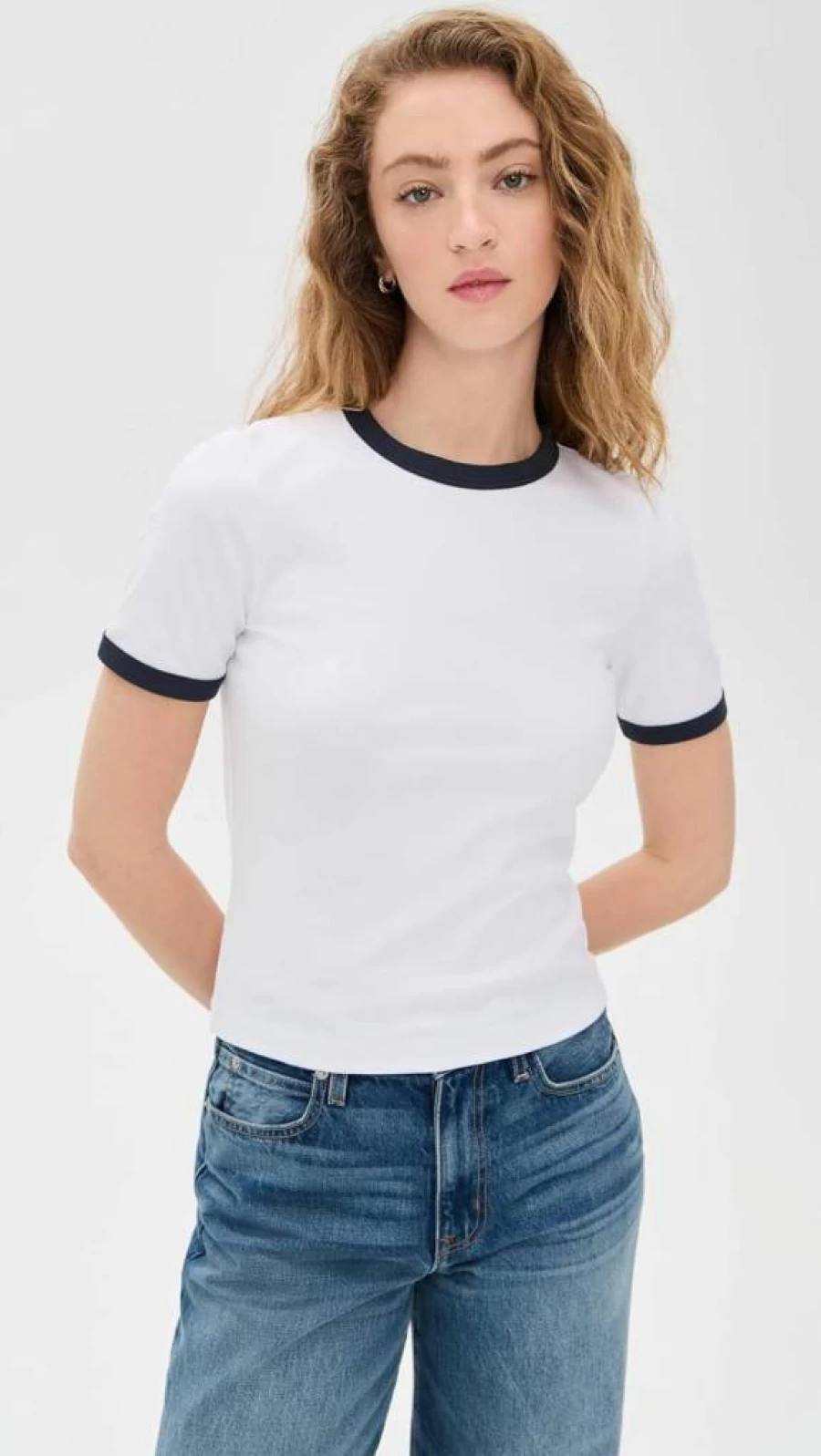 Rag & Bone Women's Mia Ringer T-Shirt | Classic Casual Tee for Women