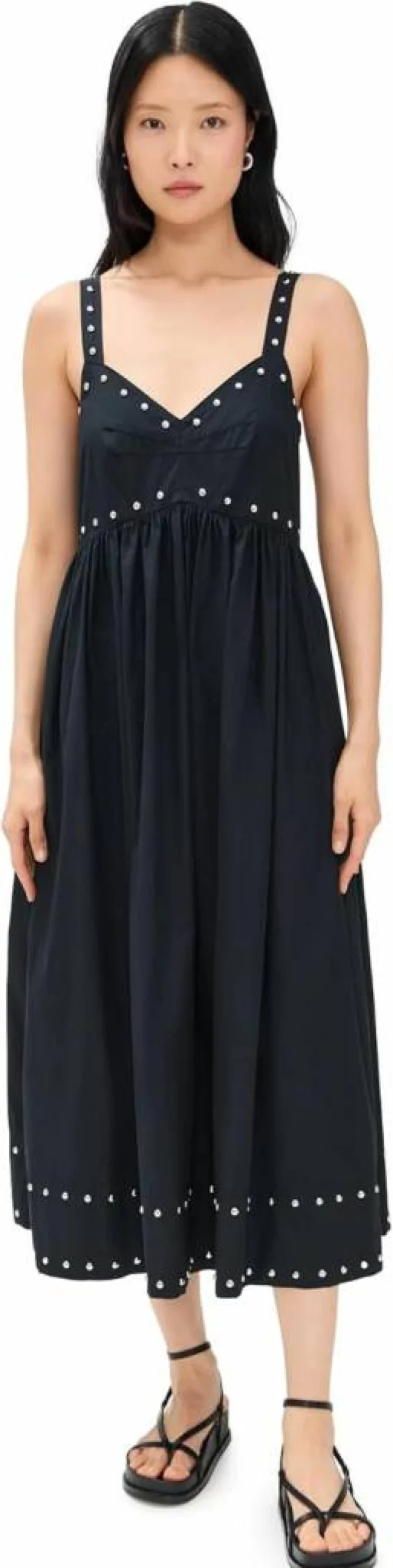 THE GREAT Women's Reyes Studded Dress
