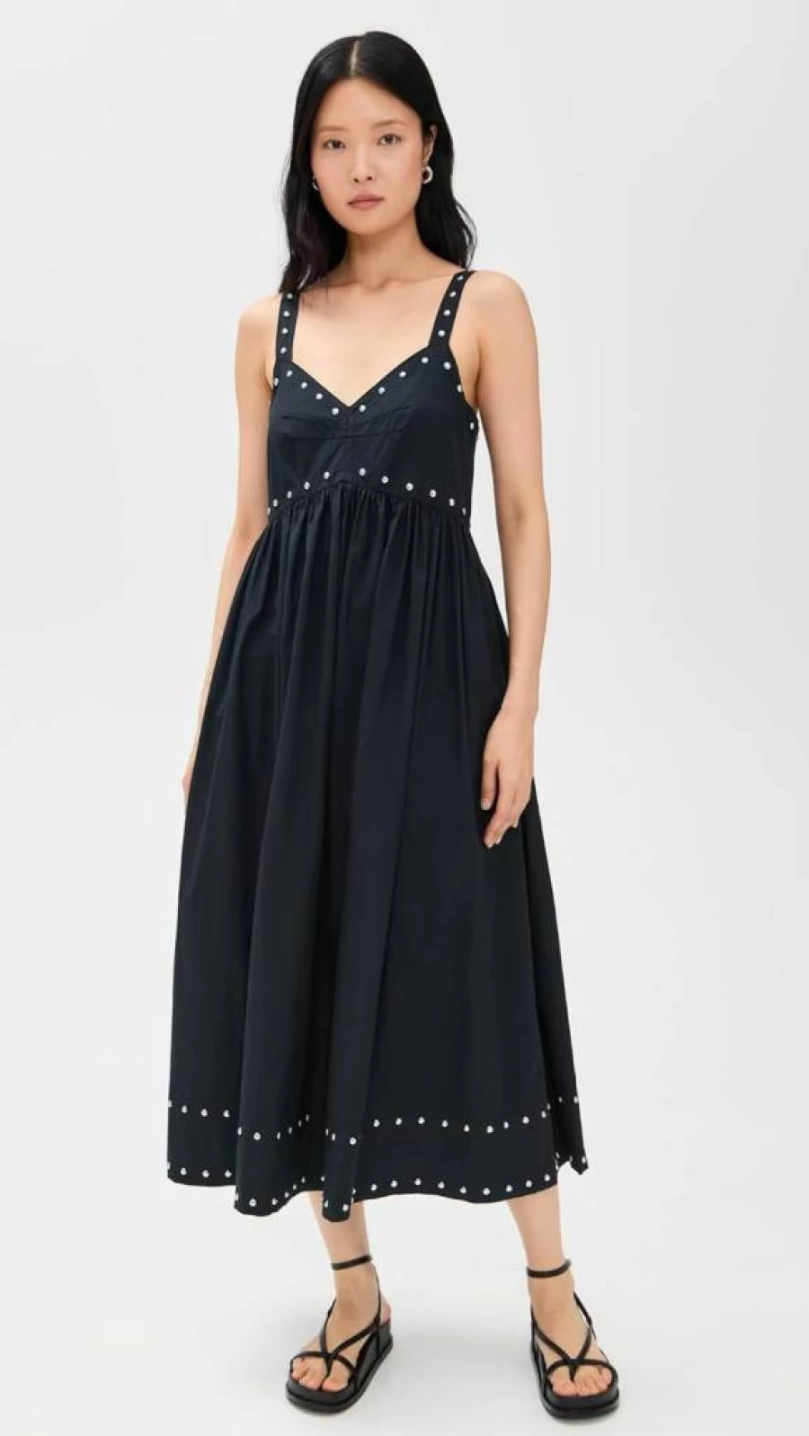 THE GREAT Women's Reyes Studded Dress