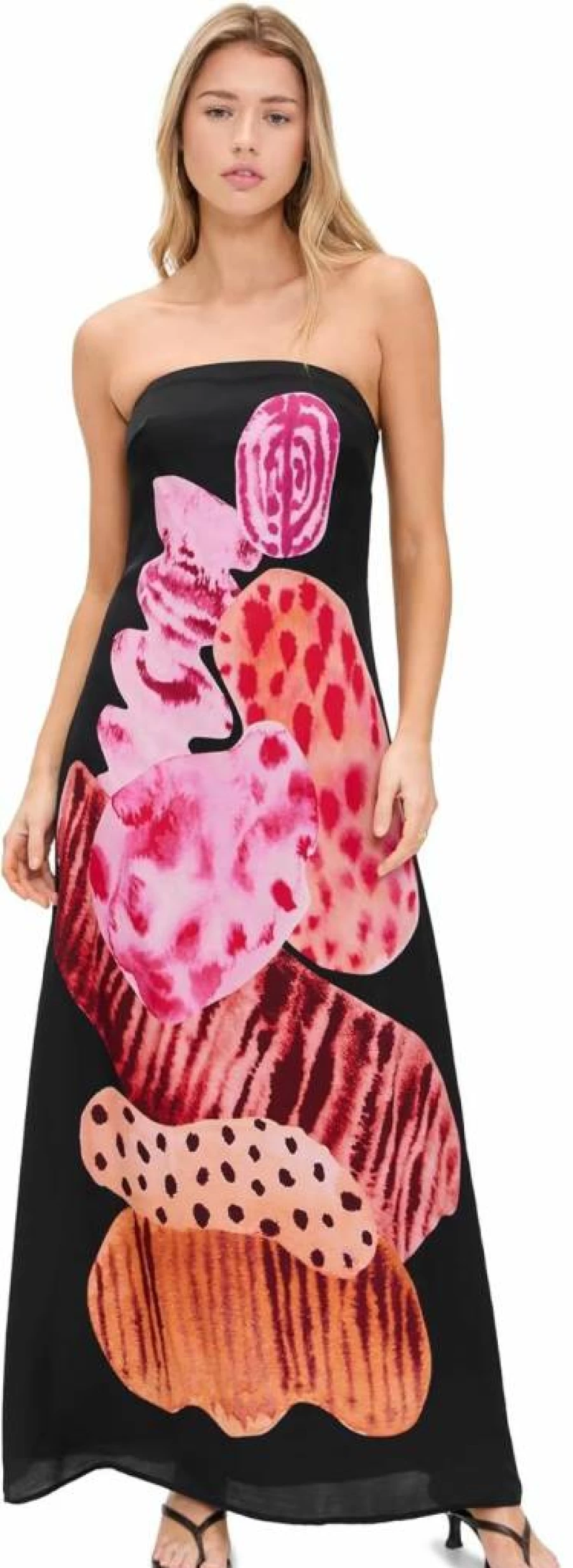 The Wolf Gang Women's Kora Maxi Dress - Elegant Long Flowy Summer Dress