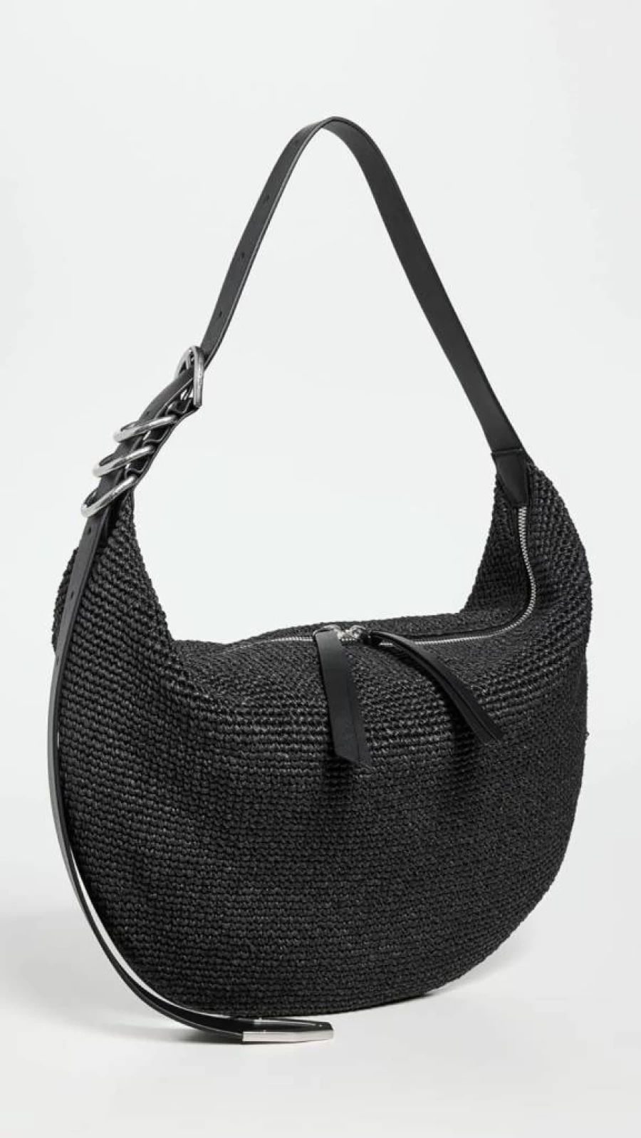 Rag & Bone Women's Spire Hobo Straw Handbag – Stylish Woven Tote for Summer