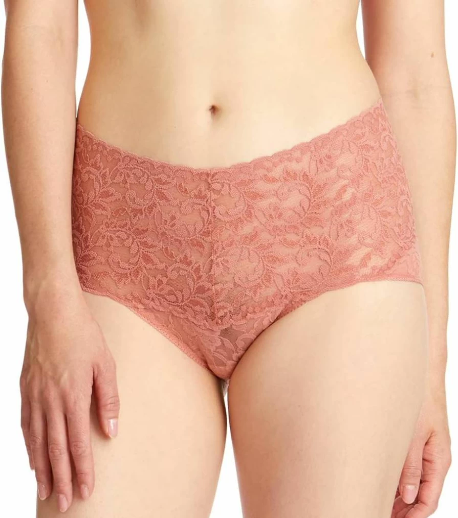 Hanky Panky Original Rise Thongs for Women - Comfortable One Size Fits 4-14 - Soft Lace Underwear