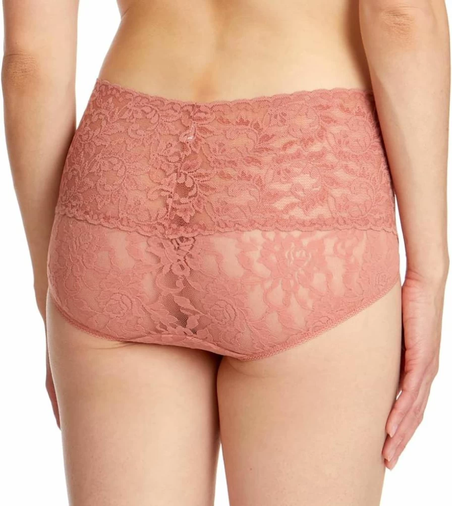 Hanky Panky Original Rise Thongs for Women - Comfortable One Size Fits 4-14 - Soft Lace Underwear