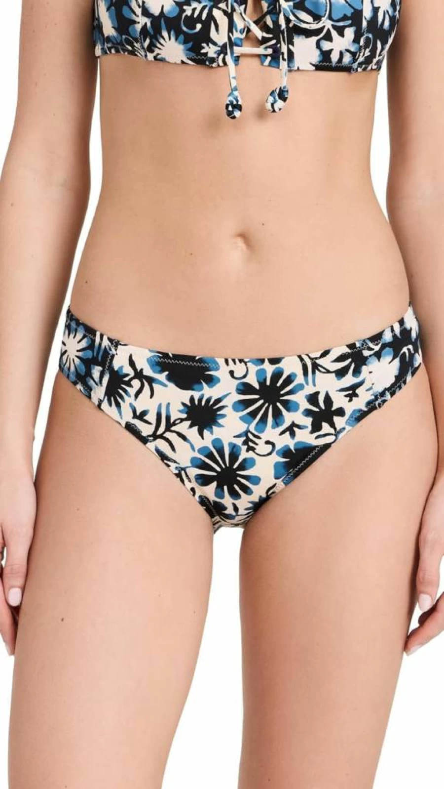 Ulla Johnson Women's Lea High-Waisted Bikini Bottoms - Floral Print Swimwear
