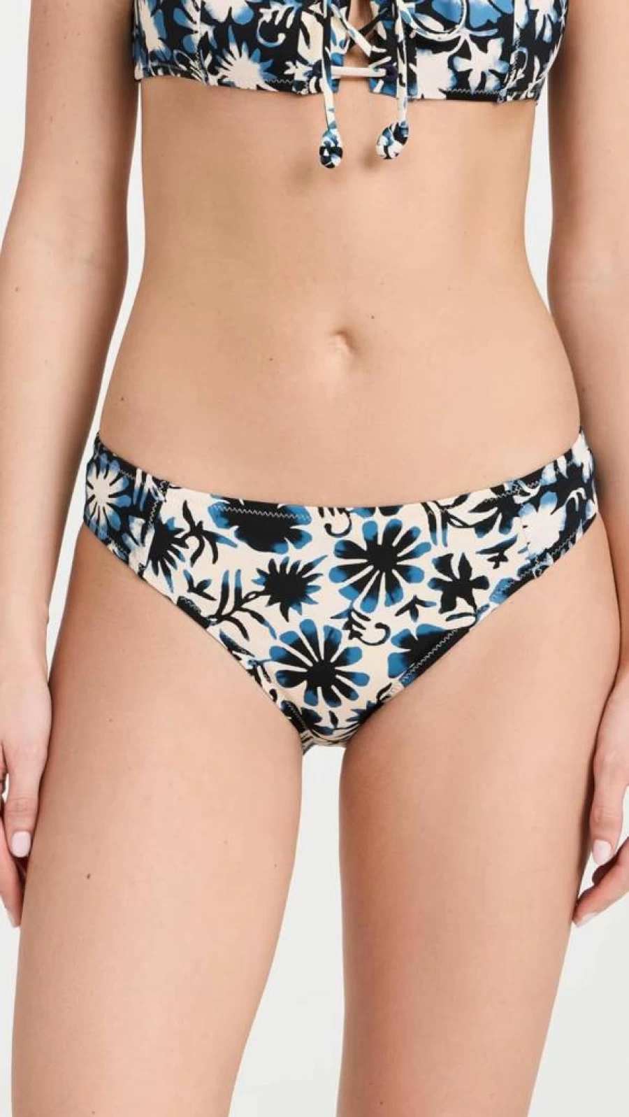Ulla Johnson Women's Lea High-Waisted Bikini Bottoms - Floral Print Swimwear