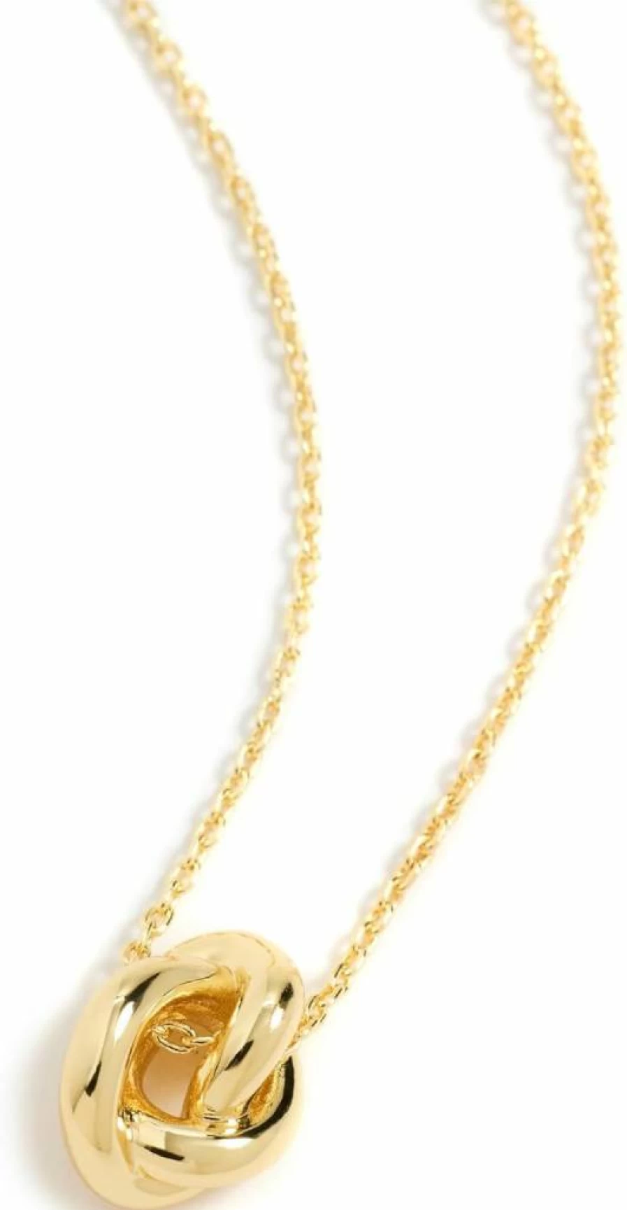 Gorjana Infinity Knot Pendant Necklace for Women - Sterling Silver Minimalist Jewelry