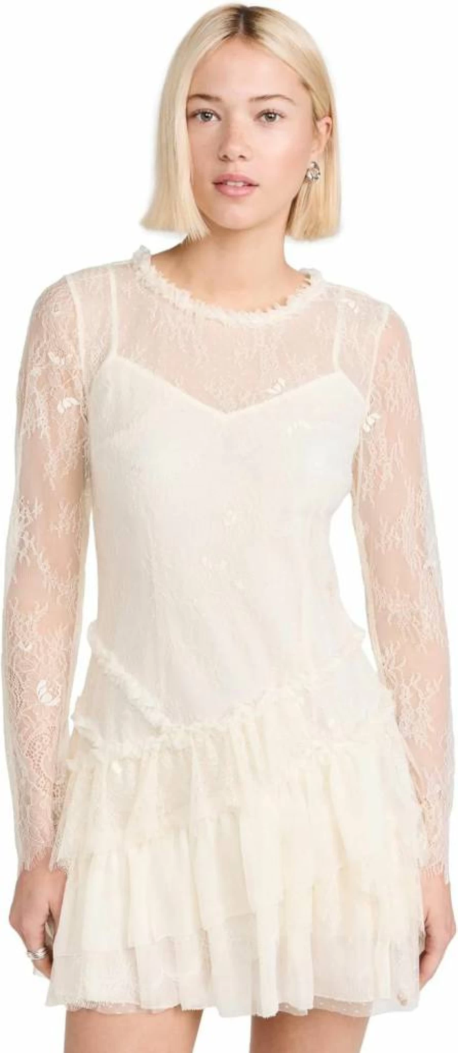 LOVESHACKFANCY Women's Amberleigh Floral Dress - Boho Chic Summer Dress with Ruffles