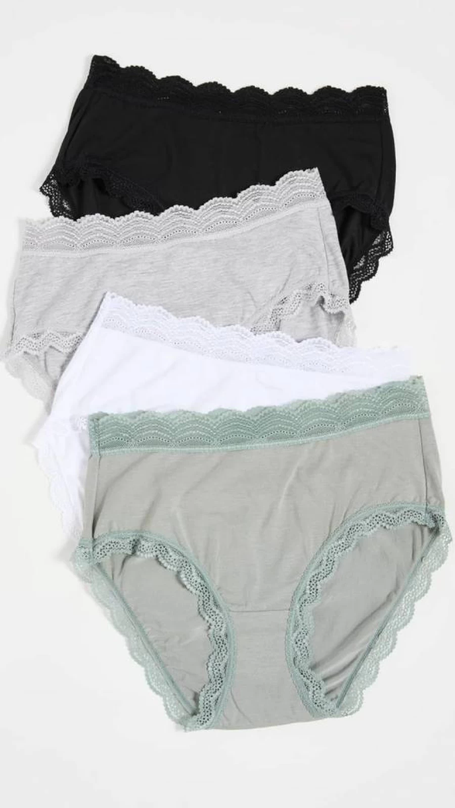 Stripe & Stare Women's High Rise Boxer Briefs 3-Pack - Soft Cotton Basics Essential Underwear Set