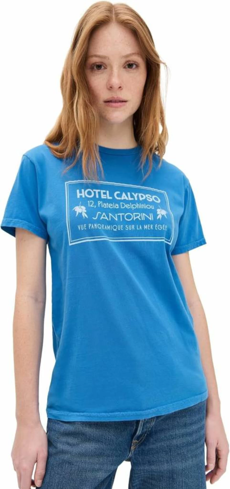 Original Retro Brand Women's Vintage Calypso Graphic T-Shirt - Retro Hotel Themed Tee