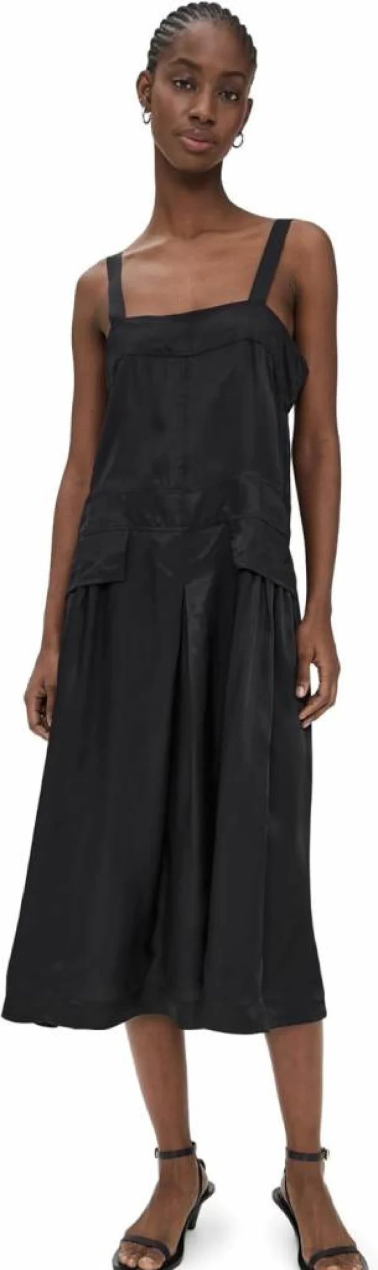 Lee Mathews Women's Simone Apron Dress - Stylish and Comfortable Cotton Blend Dress for Women