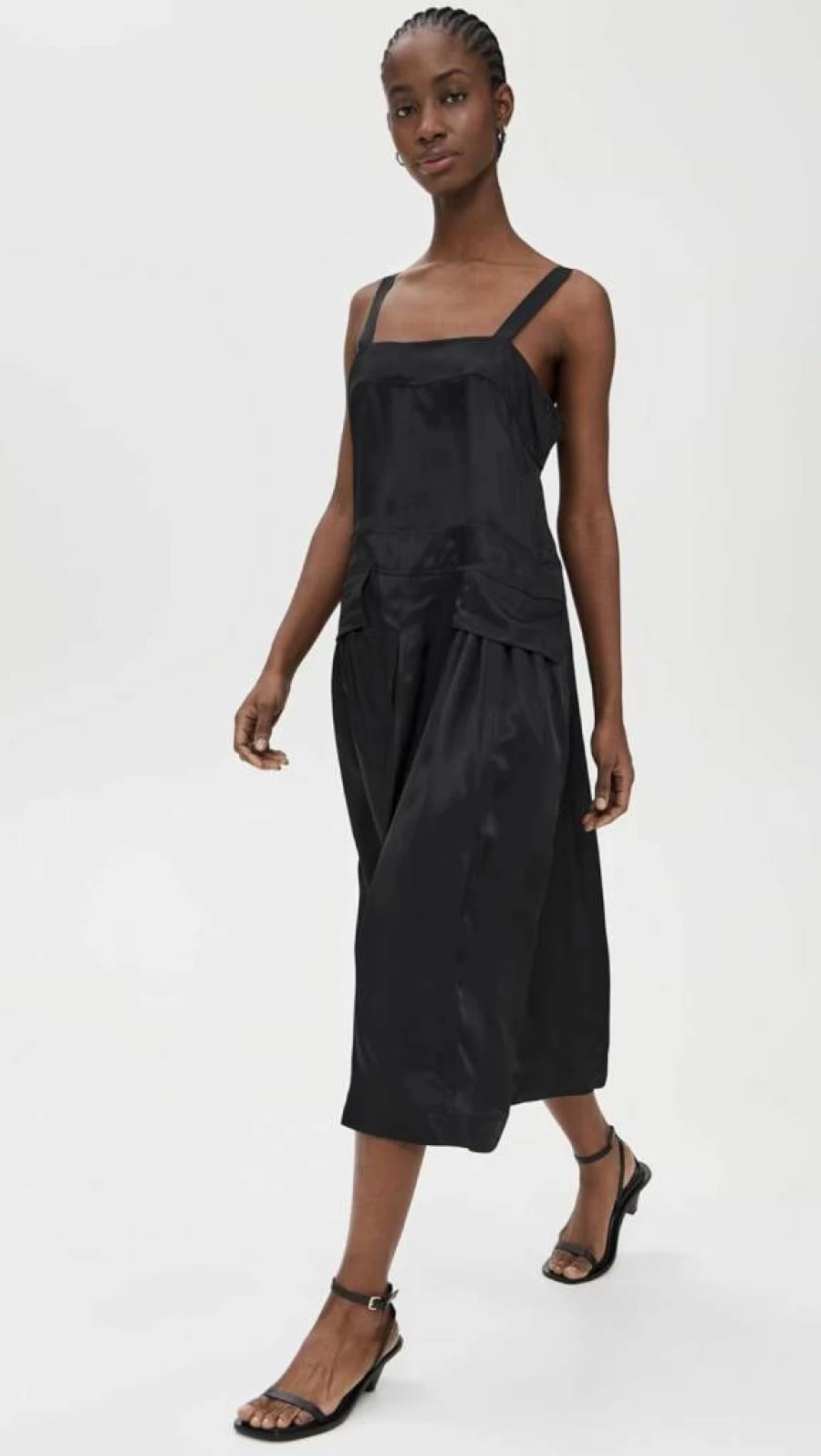 Lee Mathews Women's Simone Apron Dress - Stylish and Comfortable Cotton Blend Dress for Women