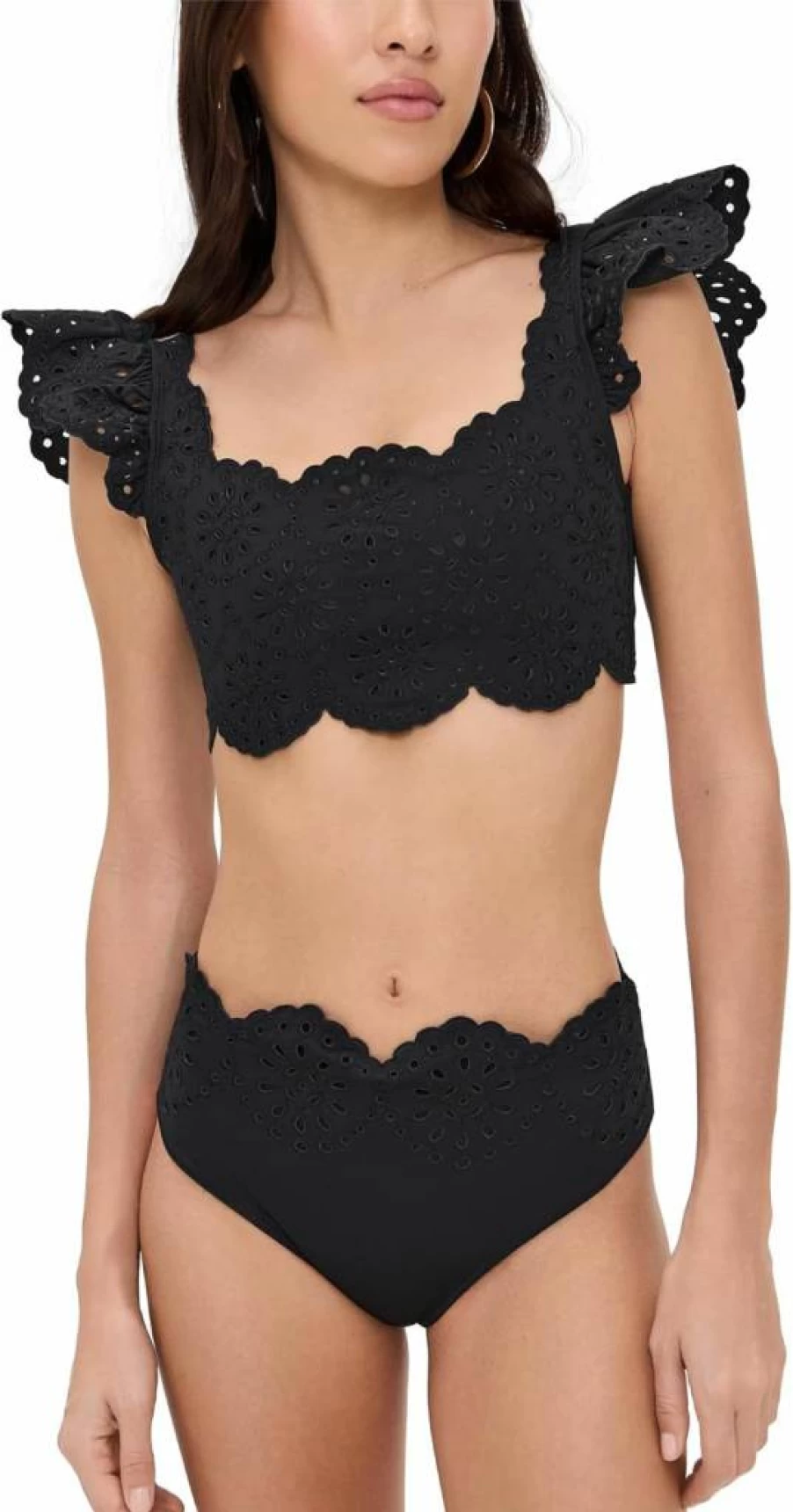 Sea Women's Scallop Lace Bikini Top - Elegant Swimwear for Summer Beach