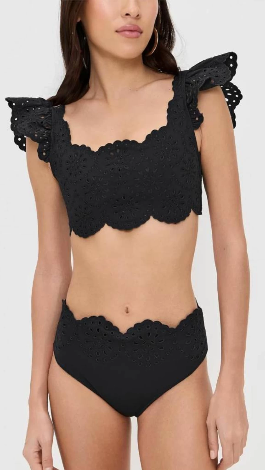 Sea Women's Scallop Lace Bikini Top - Elegant Swimwear for Summer Beach