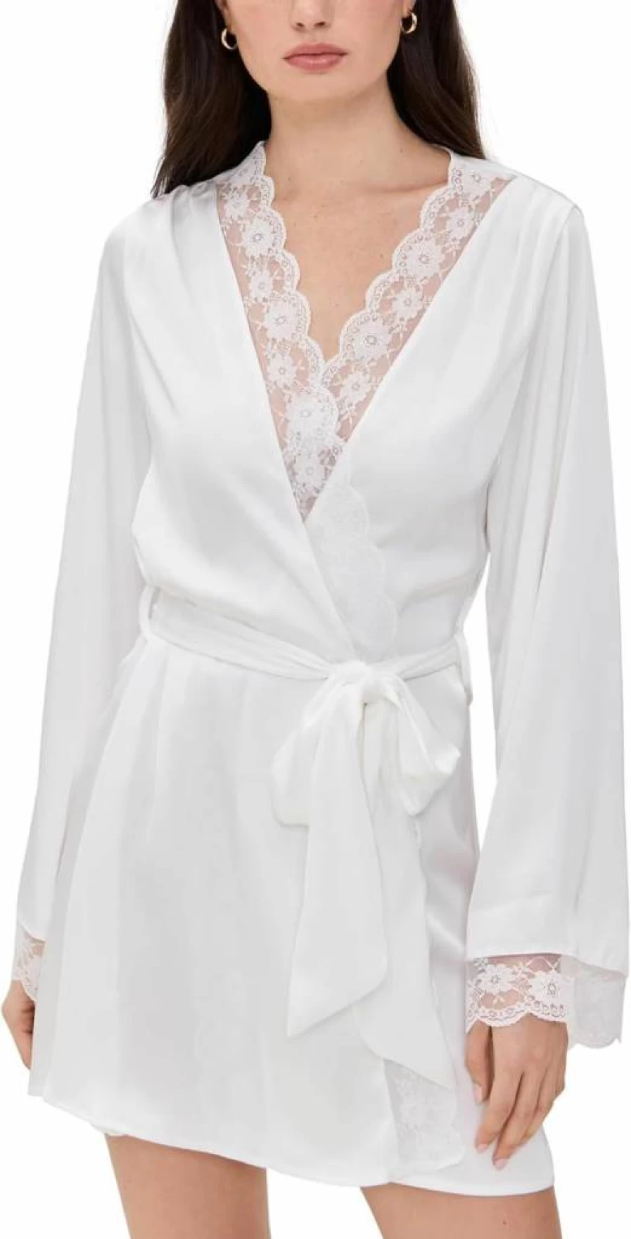 KAE THE LABEL Women's Sidney Robe in Ivory - Luxurious Loungewear & Sleepwear