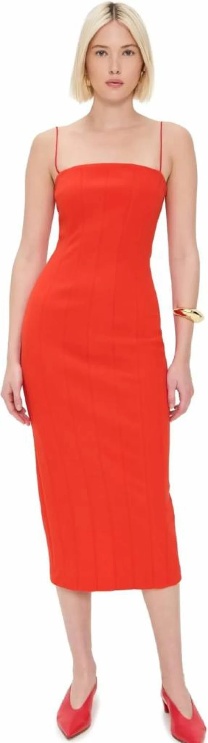 MISHA Women's Irisa Bonded Dress - Elegant Fitted Style for Casual & Evening Wear