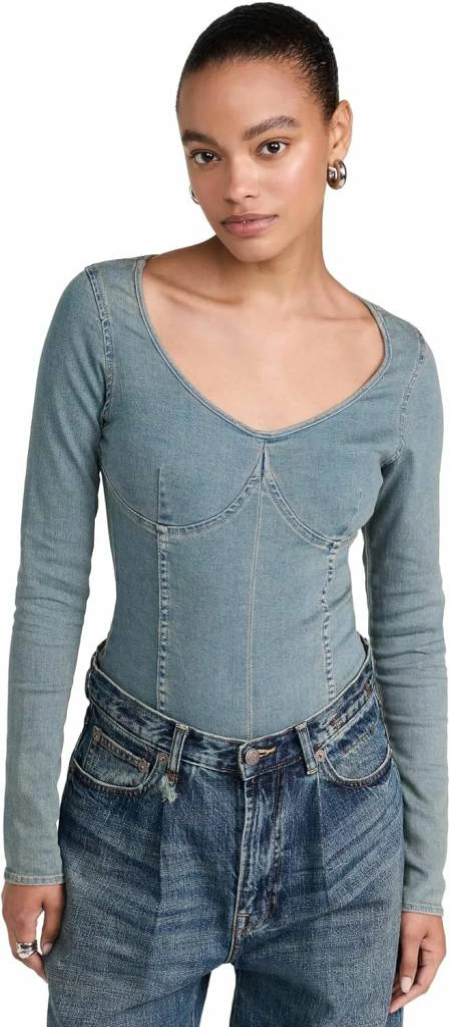 Oak & Acorn Women's Premium Thong Bodysuit - Soft Stretch Comfort Fit Lingerie Bodysuit