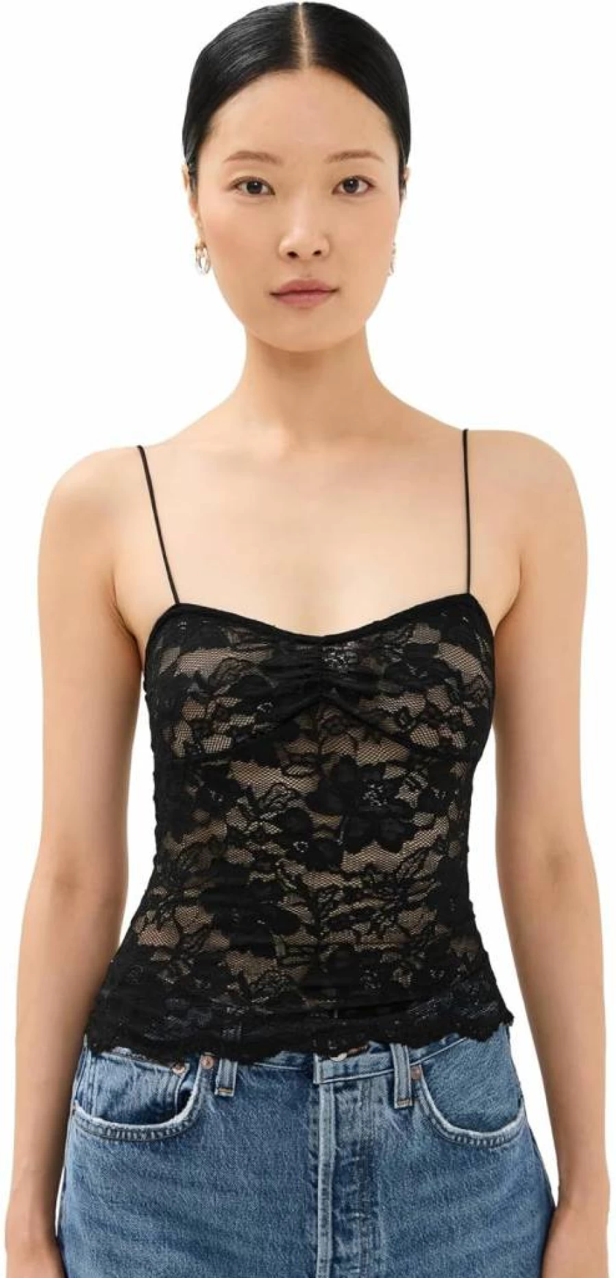 Lioness Women's Yves Camisole - Elegant Lace Trim Sleepwear & Lingerie Top