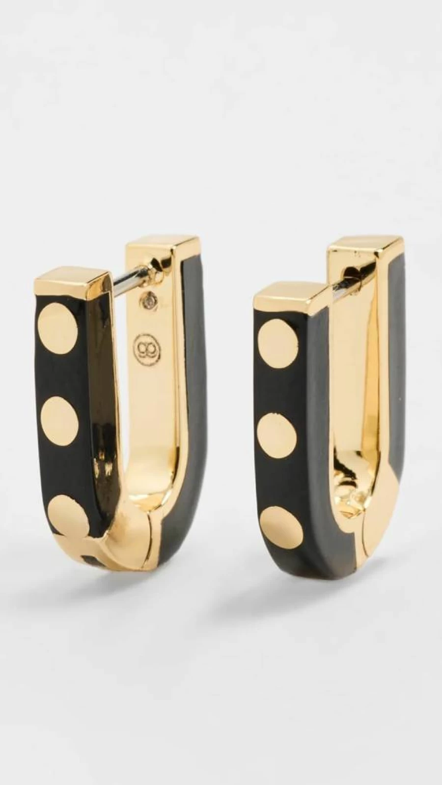 Gorjana Asher Link Huggie Hoop Earrings for Women - Sterling Silver Minimalist Hoops