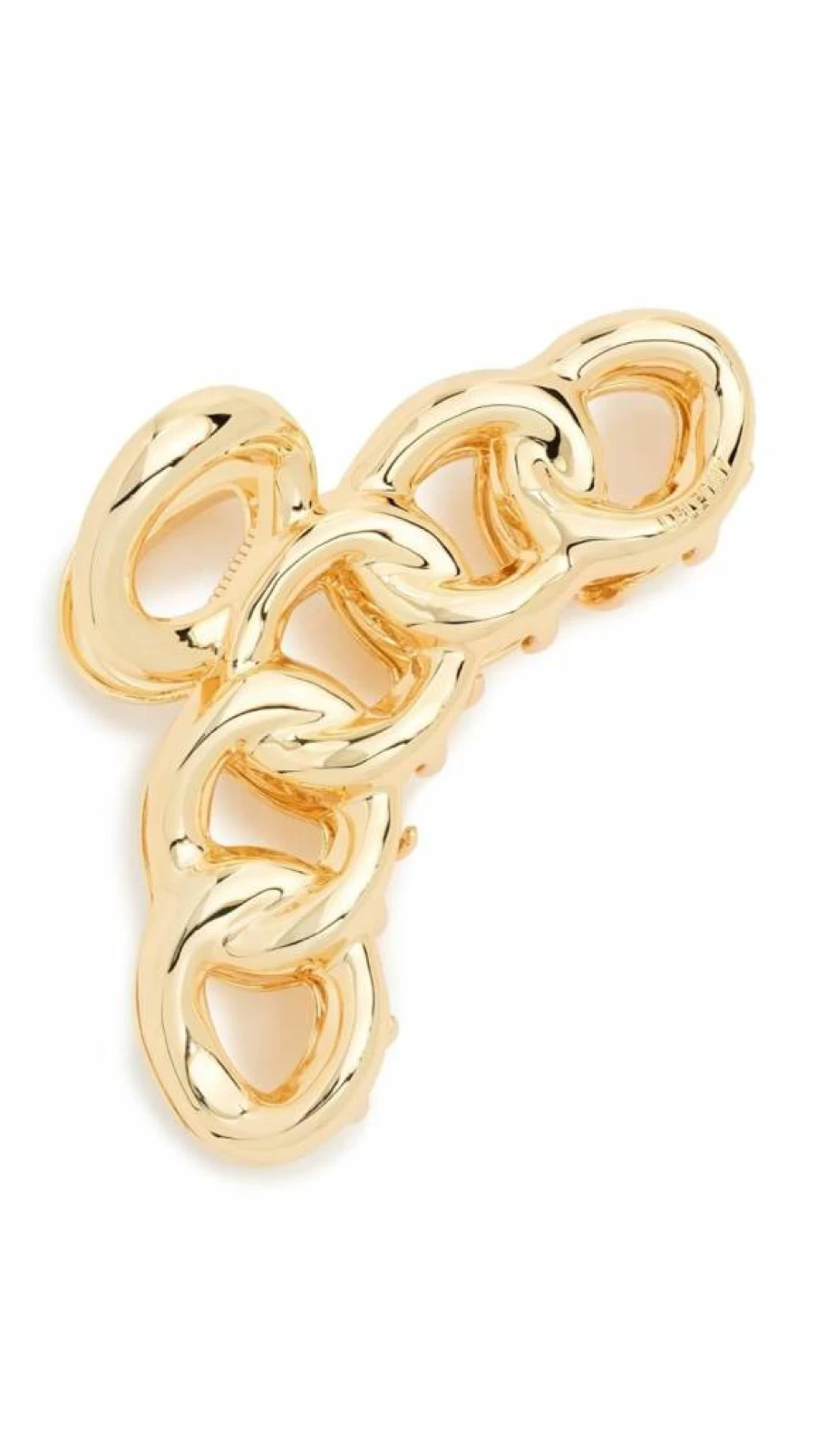 LELET NY Elena Gold Metal Claw Clip for Women - One Size Hair Clasp