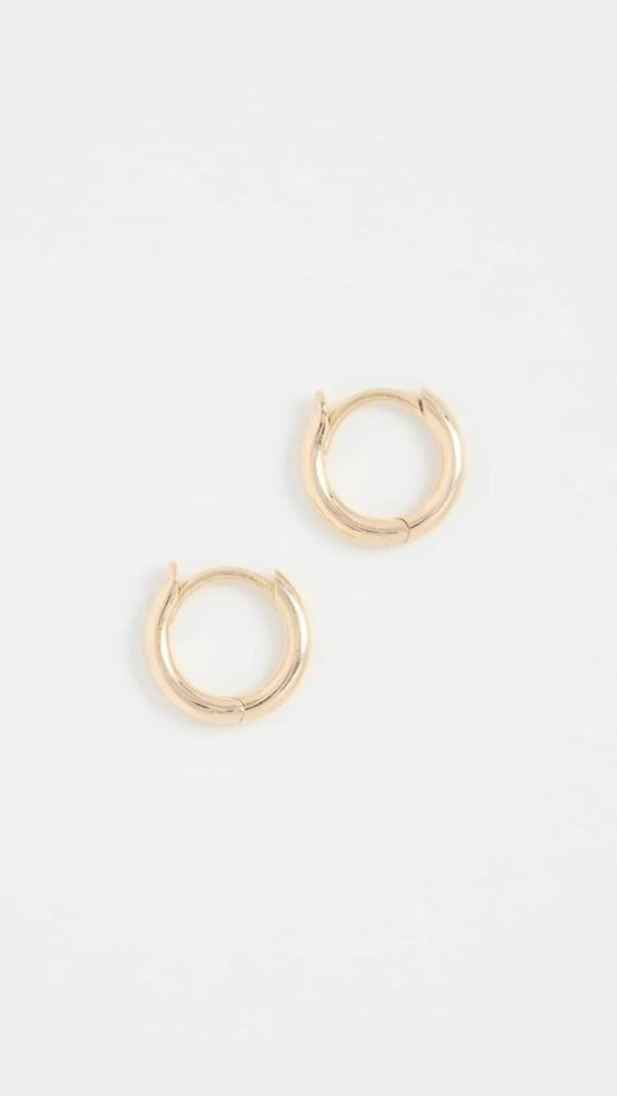 ZOE CHICCO 14K Gold X-Small Huggie Hoop Earrings for Women - 9mm Minimalist Hoops