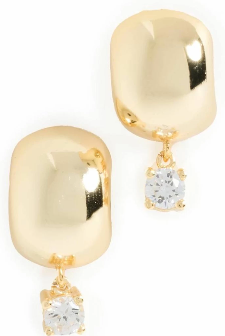 SHASHI Women's Aoki Hoops Earrings - Stylish Gold-Plated Dangle Hoops for Women