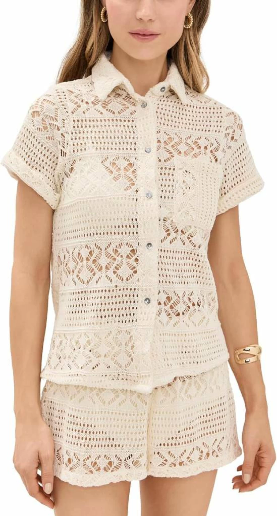 PALMACEA Women's Maya Shirt – Boho Chic Cotton Blouse for Women