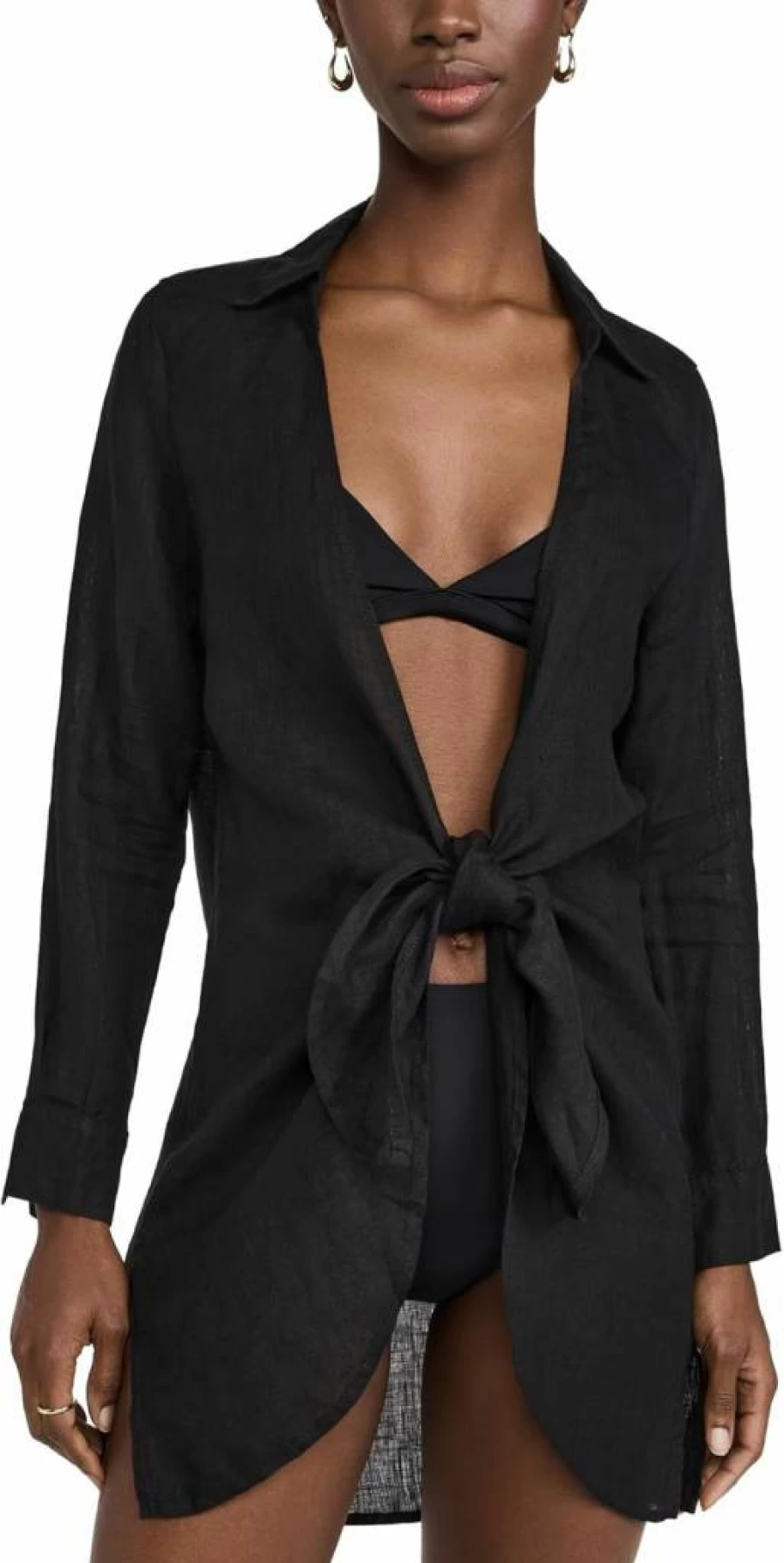 PQ Swim Women's Millie Tie Cover Up - Lightweight Beach Wrap - Swimwear Cover-Up - Summer Beachwear