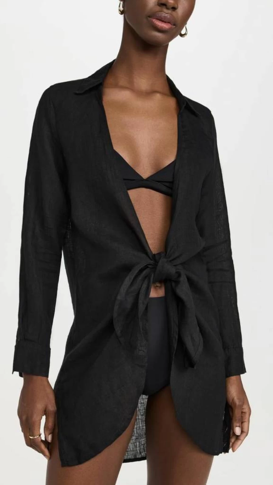 PQ Swim Women's Millie Tie Cover Up - Lightweight Beach Wrap - Swimwear Cover-Up - Summer Beachwear