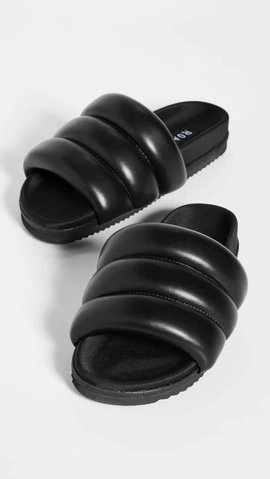 ROAM Women's Puffy Slide Sandals - Comfortable Cloud Foam House Slippers