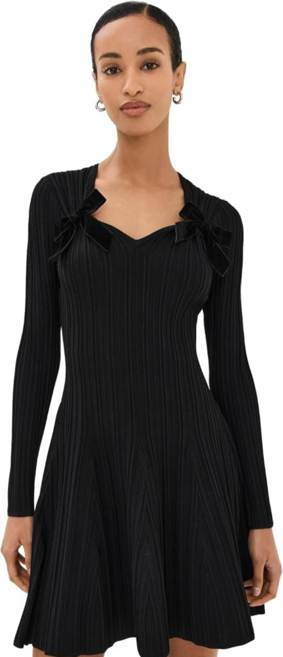 Shoshanna Women's Paris-Inspired Bow Detail Knit Dress
