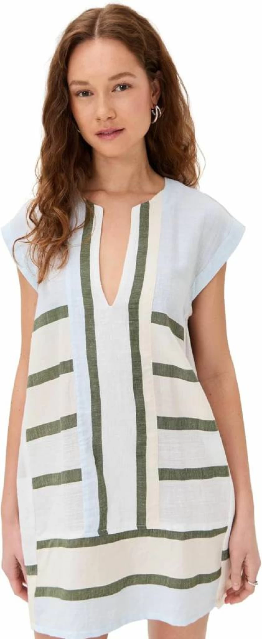 lemlem Women's Elina Caftan - Bohemian Summer Beach Dress