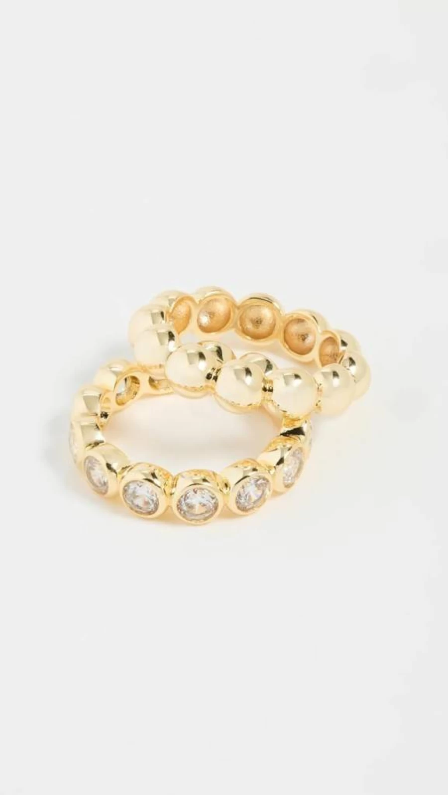 SHASHI Women's Reagen Ring Set - Sterling Silver Stackable Rings for Women, Minimalist Jewelry Gift