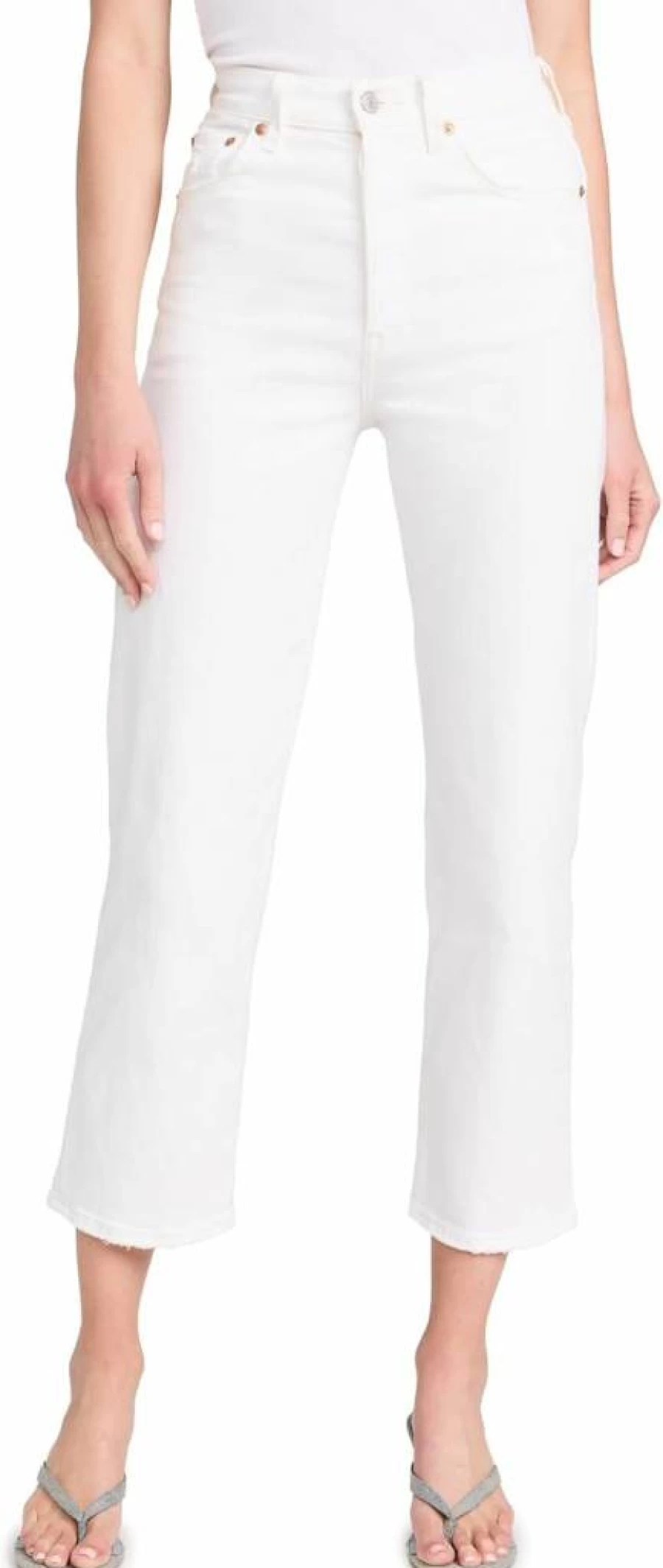 Levi's Women's High-Rise Straight Leg Jeans - Premium Denim Ankle-Length Fit