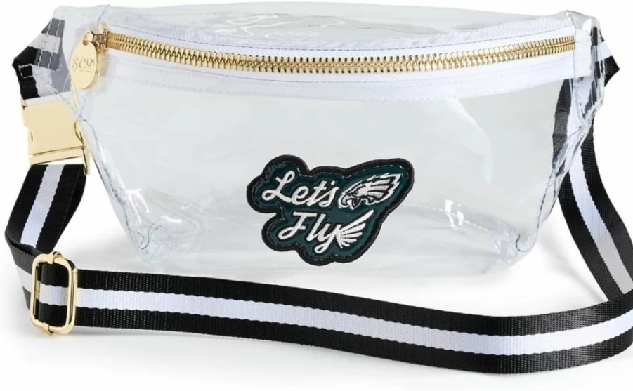 Stoney Clover Lane Philadelphia Eagles Clear Waist Pack for Women - NFL Team Fanny Pack