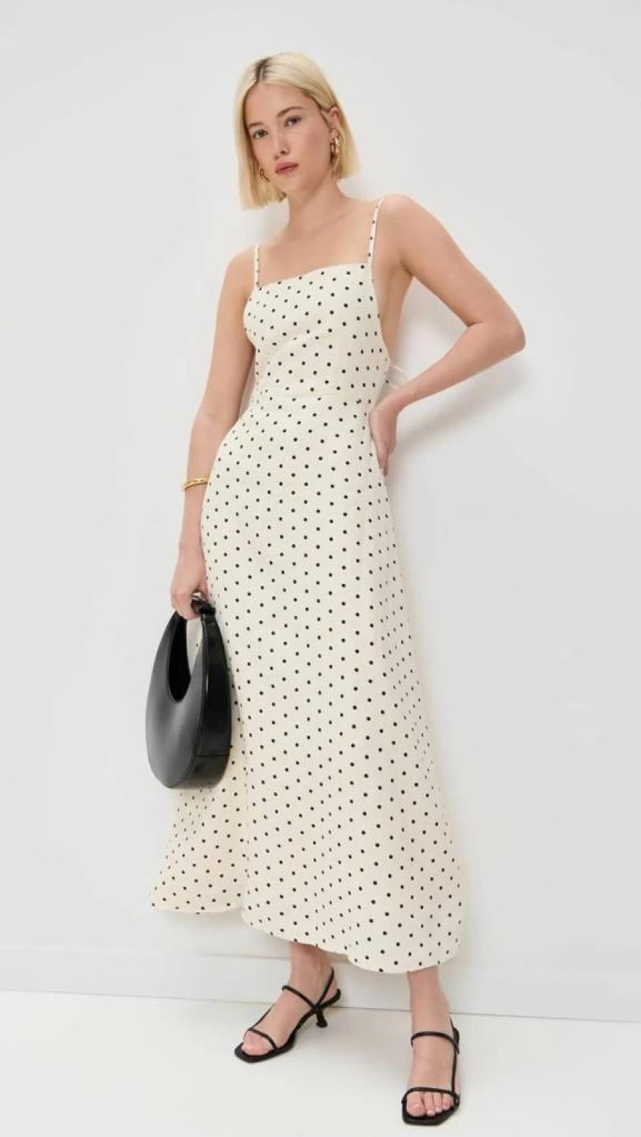DL1961 Women's Carla Linen Dress - Slim Fit Linen Summer Dress with Side Slits