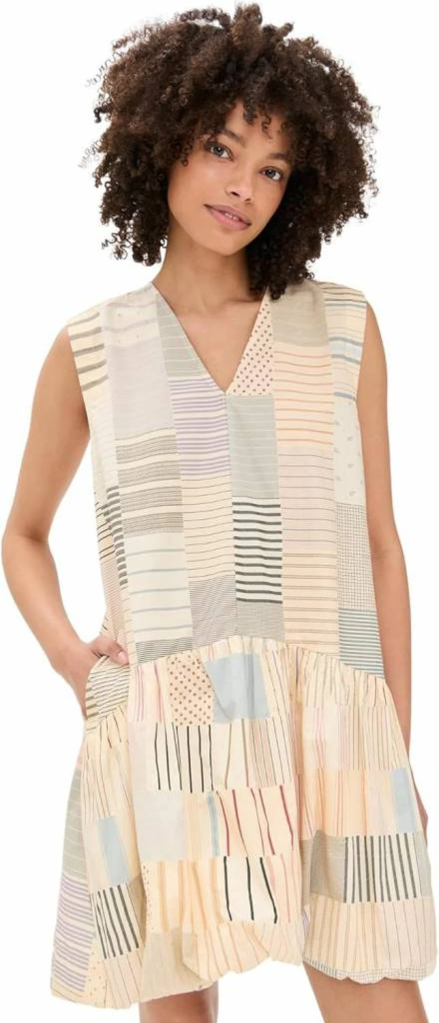 Sea Women's Maisie Quilted Bubble Hem Dress