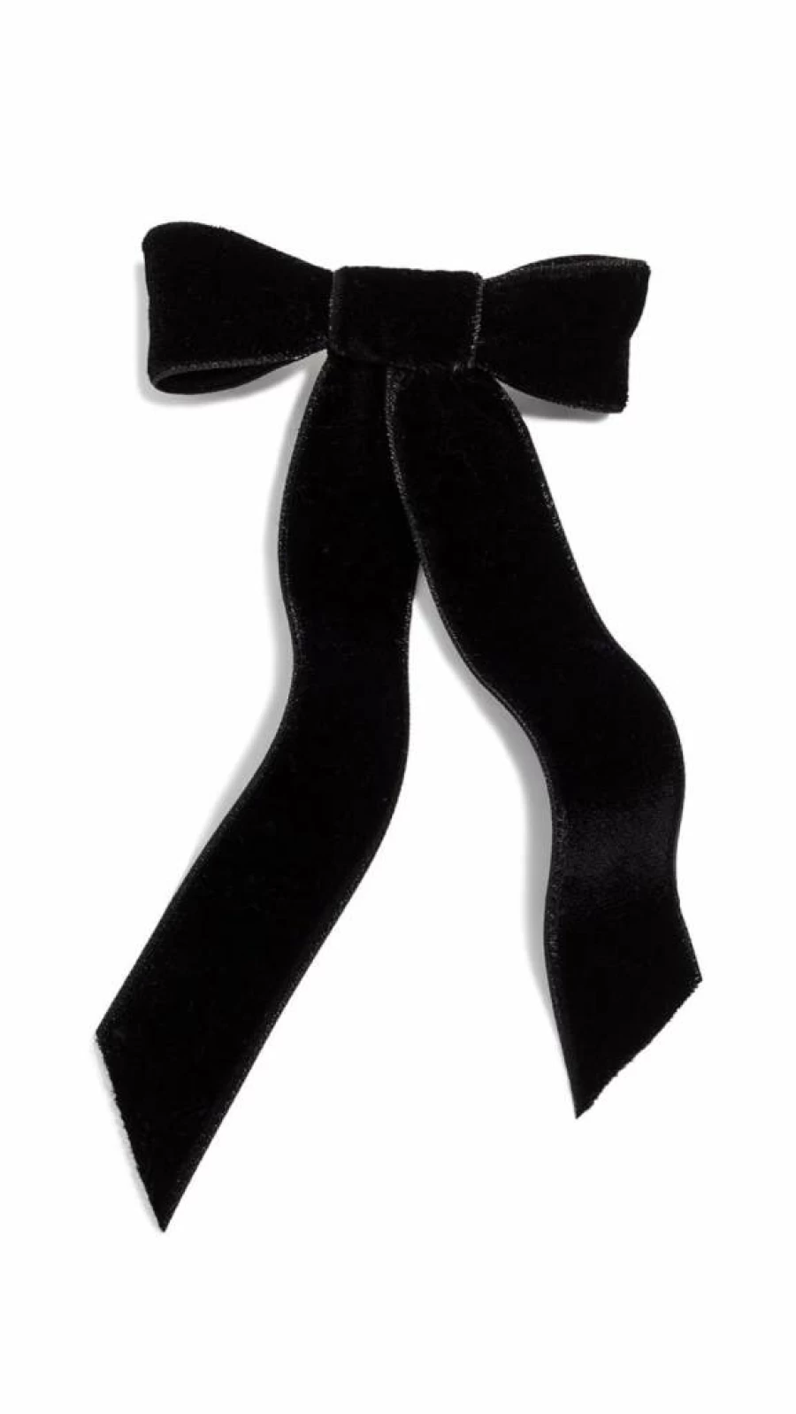 Jennifer Behr Black Velvet Bow Hair Barrette for Women - Elegant Hair Clip (1 Count)